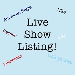 Live Show Listing Apparel
